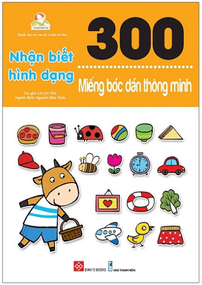 300 Miếng Bóc Dán Thông Minh - Nhận Biết Hình Dạng
