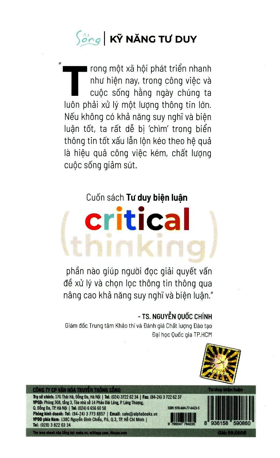 Tư Duy Biện Luận - Nghĩ Hay Hơn Hay Nghĩ - ảnh 3
