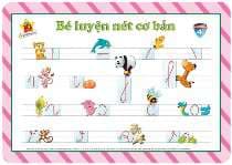 Bé Luyện Nét Cơ Bản - Kèm Sổ Điểm
