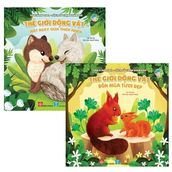 Bộ 2 Sách Touch And Feel - Sách Sờ Chạm Khám Phá
