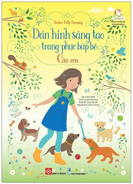 Dán Hình Sáng Tạo Trang Phục Búp Bê - Cún Con - Fiona Watt
