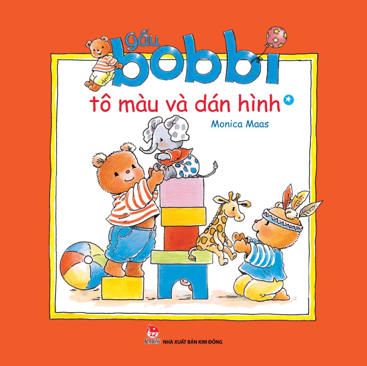 Gấu Bobbi Tô Màu Và Dán Hình - Tập 1 - Monica Maas