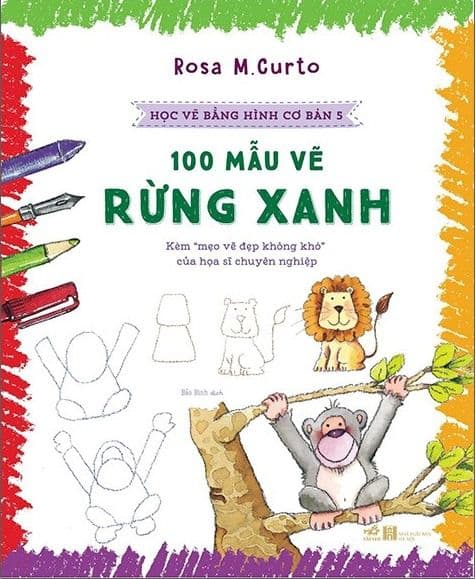 Học Vẽ Bằng Hình Cơ Bản 5 - 100 Mẫu Vẽ Rừng Xanh