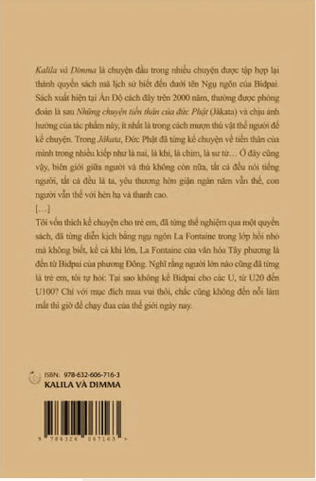 Kalila và Dimma - Ngụ Ngôn Kể Lại (Di cảo) - ảnh 4