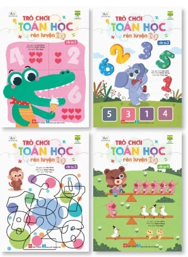 Trò Chơi Toán Học Rèn Luyện IQ - Combo 4 Tập