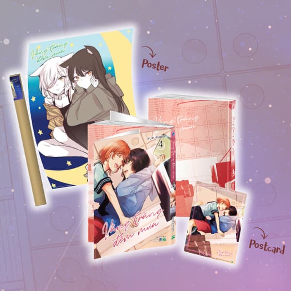 Truyện Tranh Vầng Trăng Đêm Mưa - Tập 4 - Bản Sưu Tầm - Tặng Kèm Card - Kuzushiro