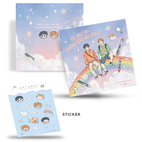 Sách Tớ, Cậu Và Những Điều Lấp Lánh - Tặng Kèm Set Sticker