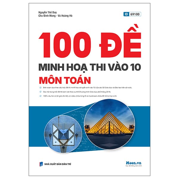 Sách 100 Đề Minh Họa Thi Vào 10 - Môn Toán