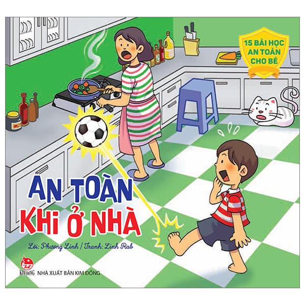 Sách 15 Bài Học An Toàn Cho Bé - An Toàn Khi ở Nhà (Tái Bản 2023) - Linh