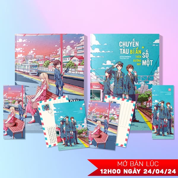 Sách Bộ Sách Chuyến Tàu Bí Ẩn Trên Đường Ray Số Một + Đường Ray - Atsuto Ninomiya