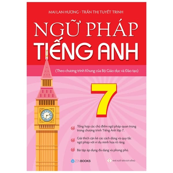 Sách Ngữ Pháp Tiếng Anh 7 (Theo Chương Trình Khung Của Bộ Giáo Dục Và - Trần Thị Hương Lan