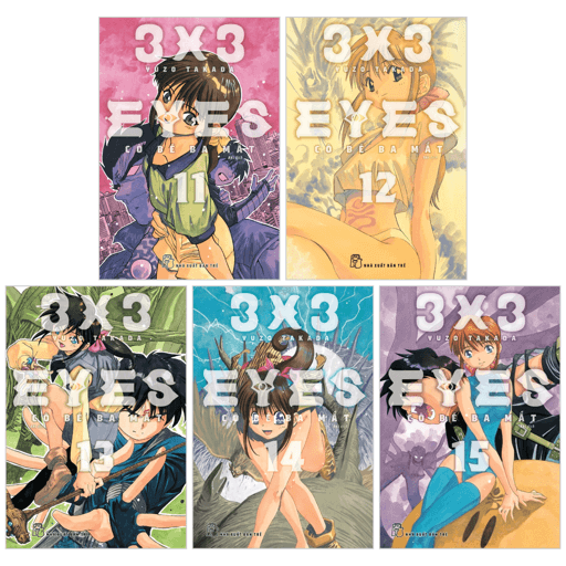 Truyện Tranh Combo Manga - 3x3 Eyes - Cô Bé Ba Mắt: Tập 11-15 (Bộ 5 Tập) - Hye-Gyeong Yu