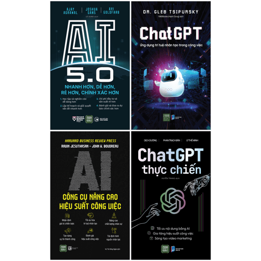 Sách Combo Sách - ChatGPT + ChatGPT Thực Chiến + AI 5.0 + AI Công Cụ Nâng Cao - Chì
