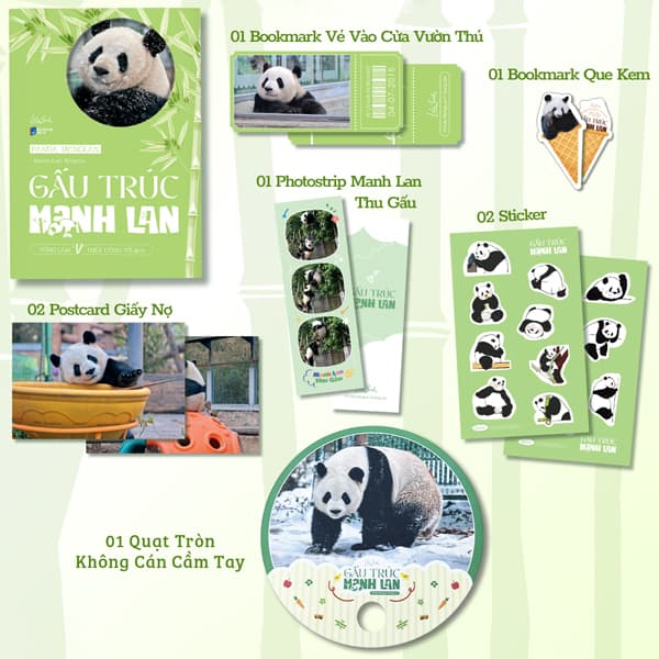 Sách Panda Menglan - Manh Lan Truyện - Gấu Trúc Manh Lan - Tặng Kèm 1 Bookmark - Tống Lâm