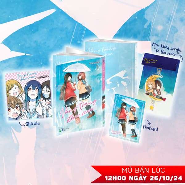 Truyện Tranh Vầng Trăng Đêm Mưa - Tập 1 - Bản Sưu Tầm - Tặng Kèm Post - Kuzushiro