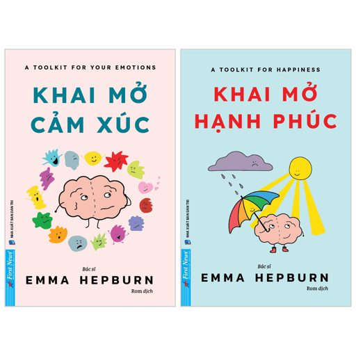 Sách Combo Sách Khai Mở Hạnh Phúc + Khai Mở Cảm Xúc (Bộ 2 Cuốn) - Dr Emma Hepburn