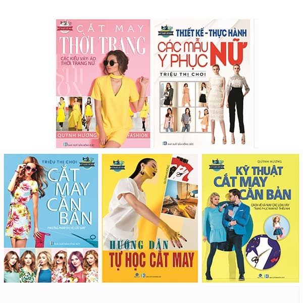 Sách Bộ Sách Cắt May Cho Người Bắt Đầu Tự Học Đến Nâng Cao (Bộ - Nhiều Tác Giả