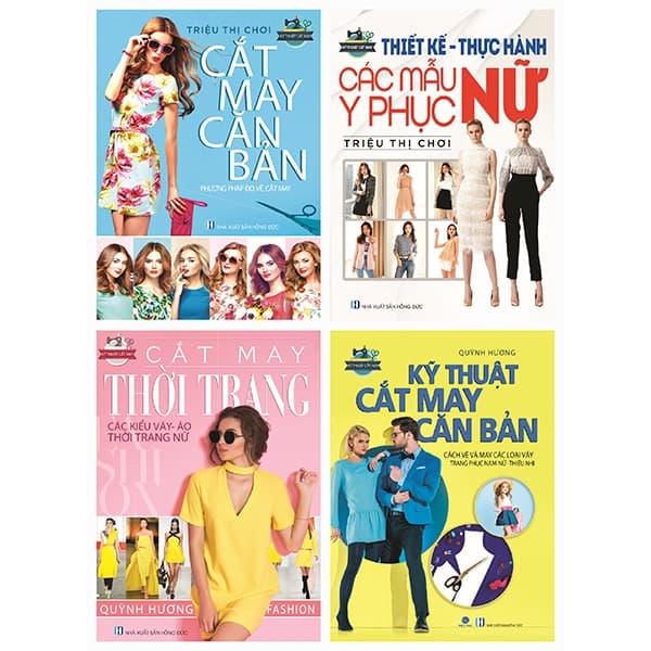 Sách Bộ Sách Cắt May Căn Bản + Kỹ Thuật Cắt May Căn Bản + Cắt May T - Nhiều Tác Giả