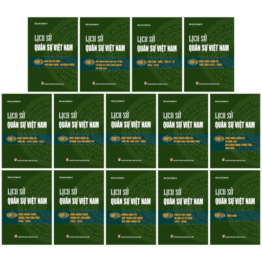 Sách Bộ Sách Lịch Sử Quân Sự Việt Nam (Bộ 14 Tập) - Viện Lịch Sử Quân Sự Việt Nam