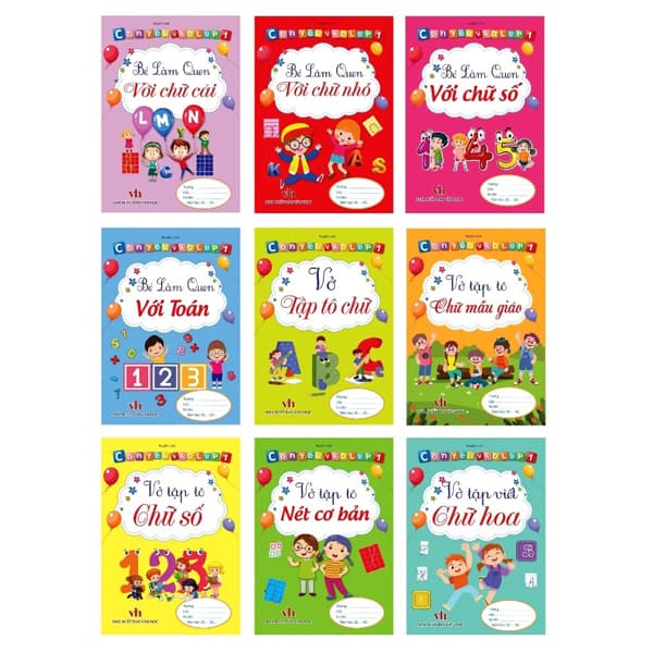 Sách Bộ Sách Con Yêu Vào Lớp 1 (Bộ 9 Cuốn) - Huyền Linh