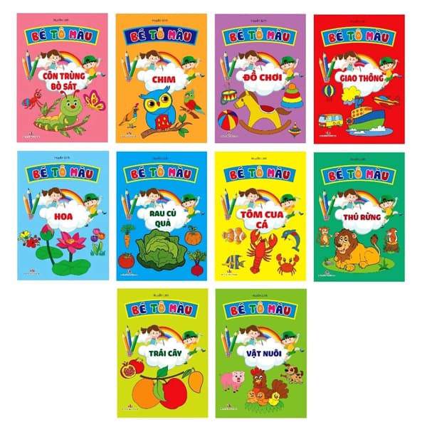 Sách Bộ Sách Bé Tô Màu (Bộ 10 Cuốn) - Linh