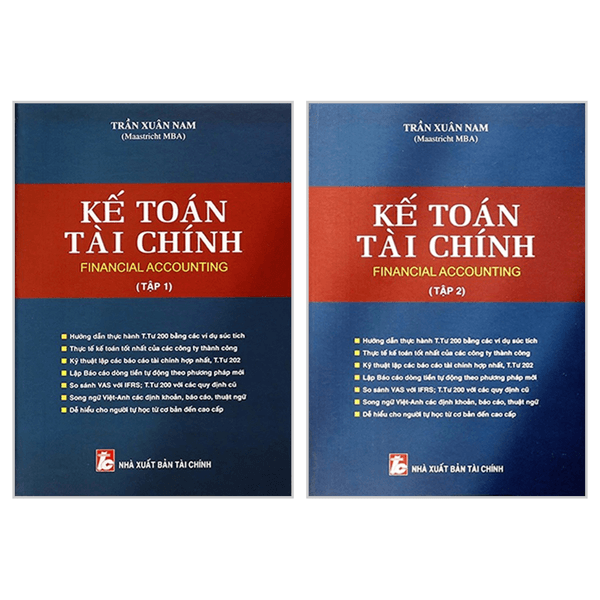 Sách Bộ Sách Kế Toán Tài Chính - Tập 1 + Tập 2 (Bộ 2 Cuốn) - Chì