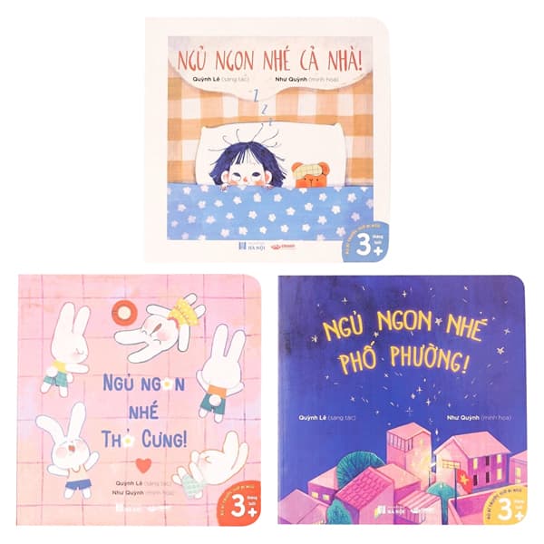 Sách Bộ Sách "Đi Ngủ Nào, Bé Cưng Ơi" (Ngủ Ngon Nhé, Phố Phường + Ng - Quỳnh Lê