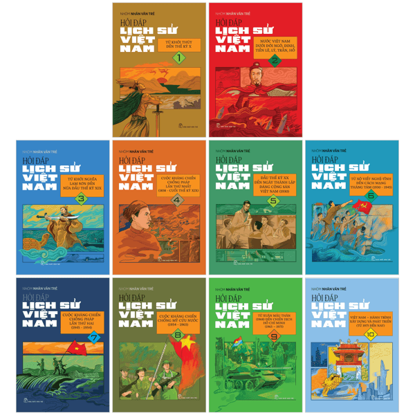 Sách Boxset Hỏi Đáp Lịch Sử Việt Nam (Hộp 10 Cuốn) - Nhóm Nhân Văn Trẻ