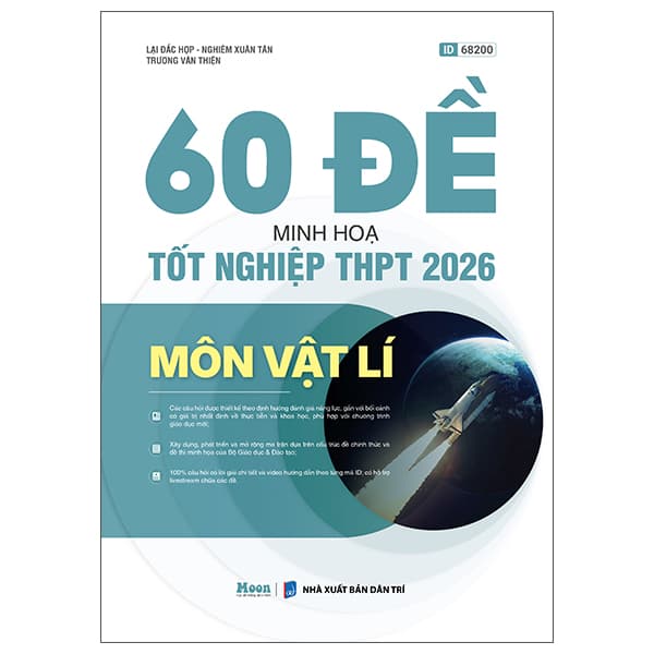 Sách 60 Đề Minh Họa Tốt Nghiệp THPT 2026 - Môn Vật Lí - Trương Minh Trí