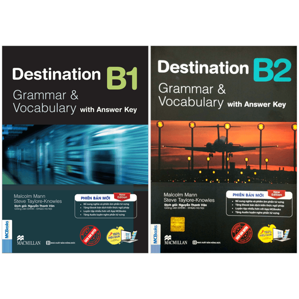 Sách Combo Sách Destination - Grammar And Vocabulary with Answer Key - B1 + B2 (Bộ - Malcolm Mann