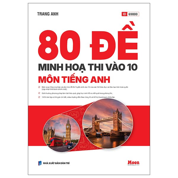 Sách 80 Đề Minh Họa Thi Vào 10 - Môn Tiếng Anh - Trang Anh