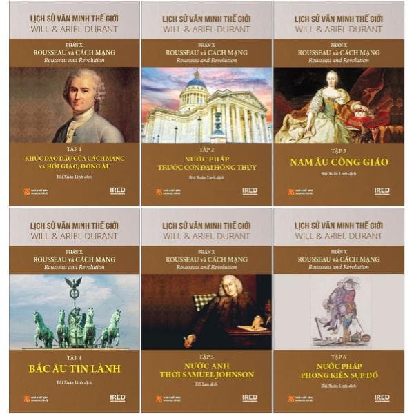 Sách Bộ Sách Lịch Sử Văn Minh Thế Giới - Phần X - Rousseau Và Cách M� - Minh Minh