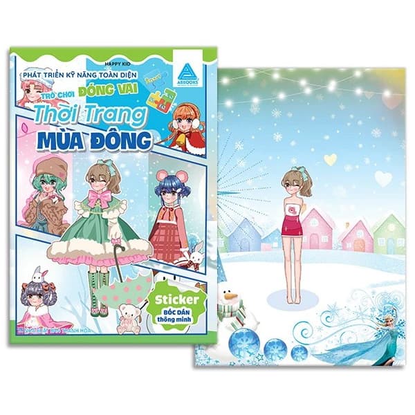 Sách Bóc Dán Thông Minh - Phát Triển Kỹ Năng Toàn Diện - Trò Chơi Đóng - Happy Kid