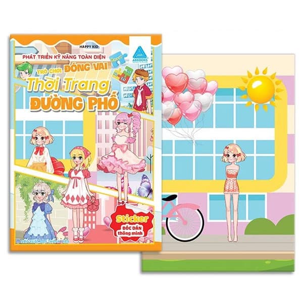 Sách Bóc Dán Thông Minh - Phát Triển Kỹ Năng Toàn Diện - Trò Chơi Đóng - Happy Kid