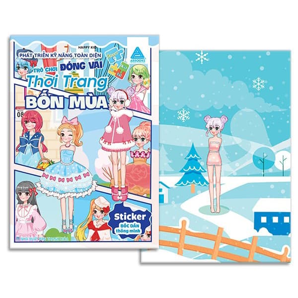 Sách Bóc Dán Thông Minh - Phát Triển Kỹ Năng Toàn Diện - Trò Chơi Đóng - Happy Kid