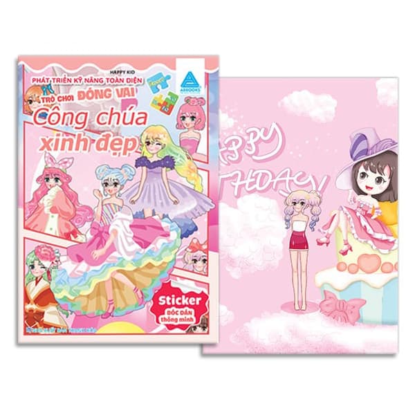 Sách Bóc Dán Thông Minh - Phát Triển Kỹ Năng Toàn Diện - Trò Chơi Đóng - Happy Kid