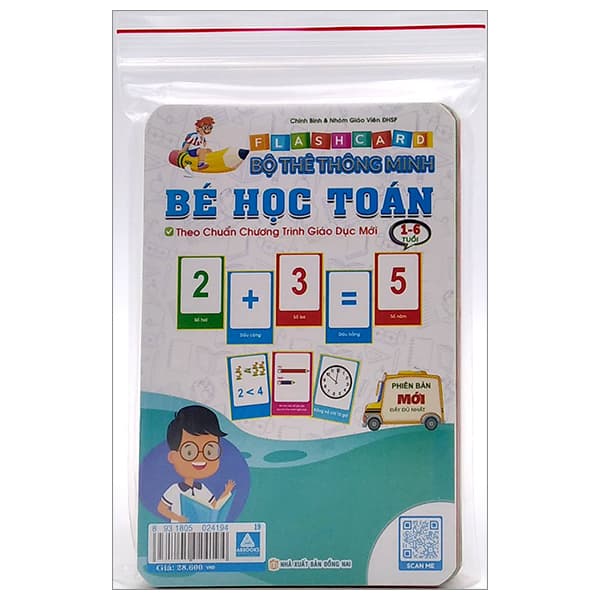 Sách Flashcard - Bộ Thẻ Thông Minh - Bé Học Toán (1-6 Tuổi) - Chính Bình Và Nhóm Giáo Viên ĐHSP