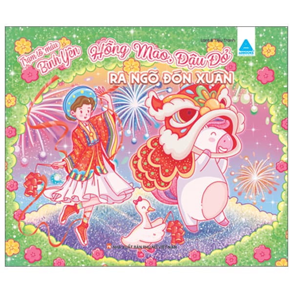 Sách Trạm Tô Màu Bình Yên - Hồng Mao, Đậu Đỏ - Ra Ngõ Đón Xuân - LANT