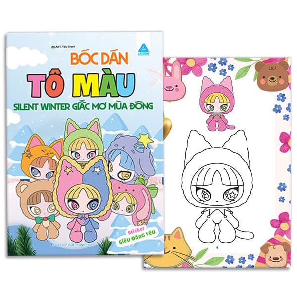 Sách Bóc Dán Tô Màu - Silent Winter Giấc Mơ Mùa Đông - Làn
