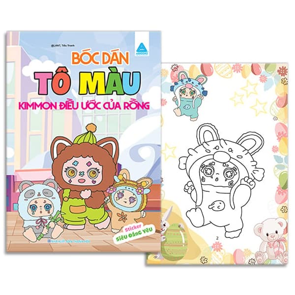 Sách Bóc Dán Tô Màu - Kimmon Điều Ước Của Rồng - Làn