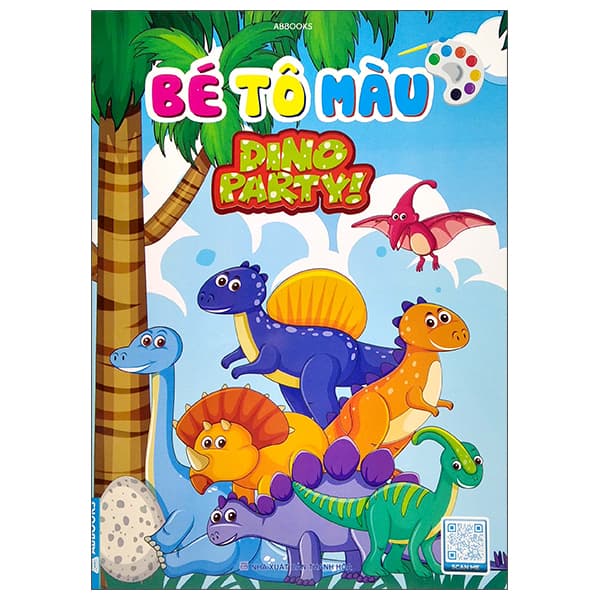 Sách Bé Tô Màu - Dino Party - ABBOOKS