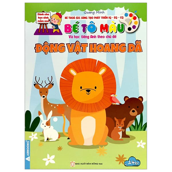 Sách Bé Thỏa Sức Sáng Tạo Phát Triển IQ-EQ-CQ -Bé Tô Màu Và Học Tiế - Quang Minh