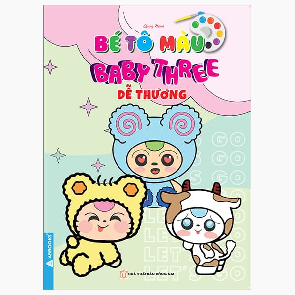 Sách Bé Tô Màu BabyThree Dễ Thương - Thương Thương