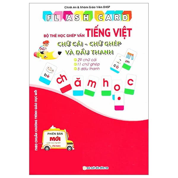 Sách Flashcard - Bộ Thẻ Học Ghép Vần Tiếng Việt - Chữ Cái Chữ Ghép - Việt Chi