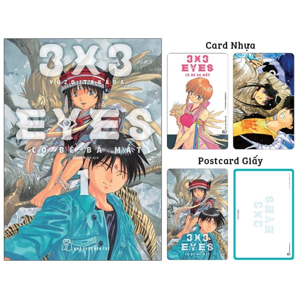 Truyện Tranh 3x3 Eyes - Cô Bé Ba Mắt - Tập 1 - Tặng Kèm Card Nhựa + Postca - Hye-Gyeong Yu