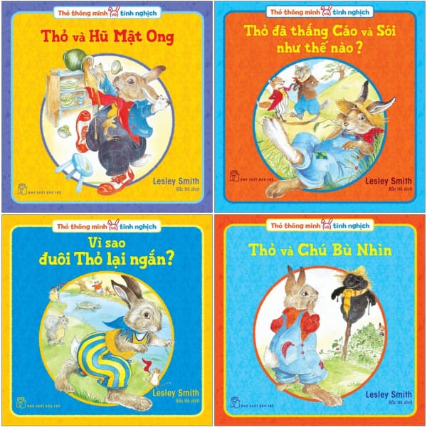 Sách Bộ Sách Thỏ Thông Minh Và Tinh Nghịch (Bộ 4 Cuốn) - Lesley Smith