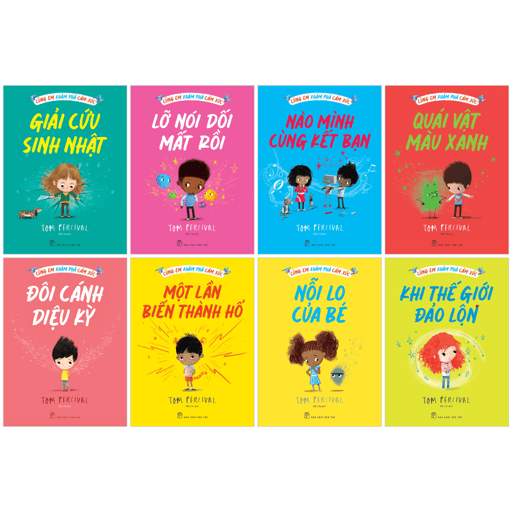Sách Bộ Sách Cùng Em Khám Phá Cảm Xúc (Bộ 8 Cuốn) - Tom Percival