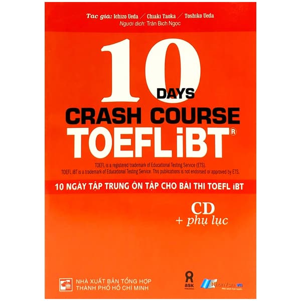 Sách 10 Ngày Tập Trung Ôn Tập Cho Bài Thi Toefl IBT - Khiza Ueda