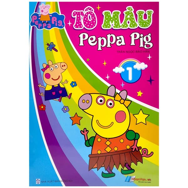 Sách Tô Màu Peppa Pig - Tập 1 (Tái Bản 2024) - Trần Ngọc Bảo Hân