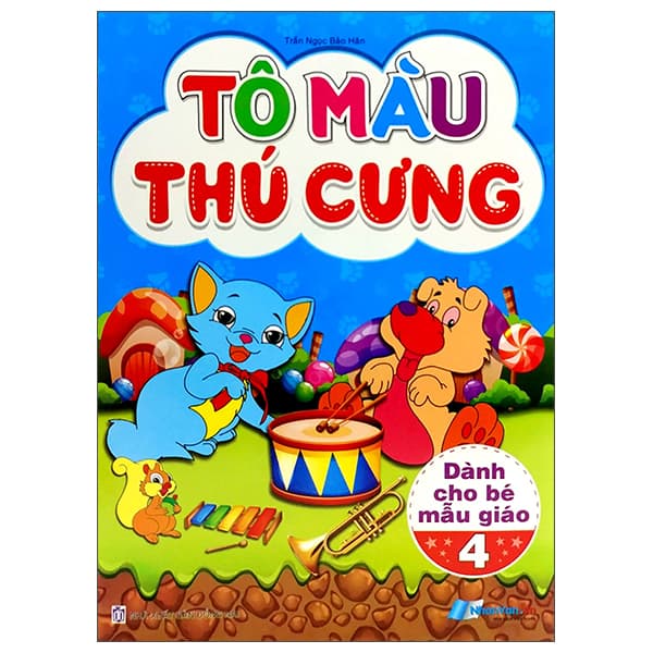 Sách Tô Màu Thú Cưng - Tập 4 (Dành Cho Bé Mẫu Giáo) - Trần Ngọc Bảo Hân